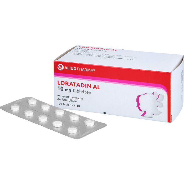 LORATADIN AL 10 mg Tabletten Antiallergikum, 100 pc Tablettes