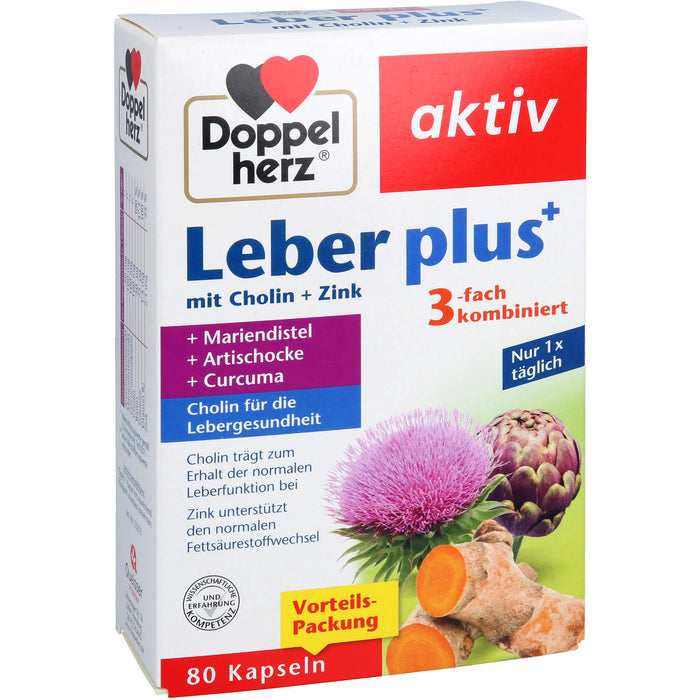 Doppelherz Leber plus, 80 St KAP