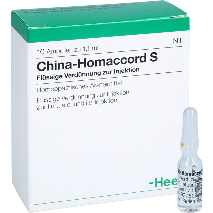 China-Homaccord S Inj.-Lsg., 10 St. Ampullen