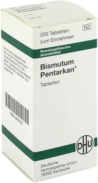 DHU Bismutum Pentarkan Tabletten bei Sodbrennen, 200 pcs. Tablets