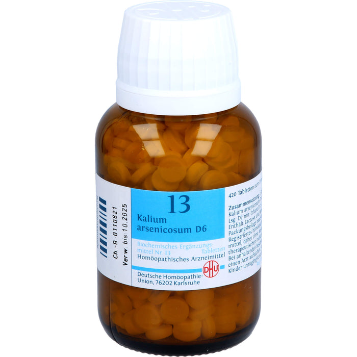 DHU Schüßler-Salz Nr. 13 Kalium arsenicosum D6 Tabletten, 420 pc Tablettes