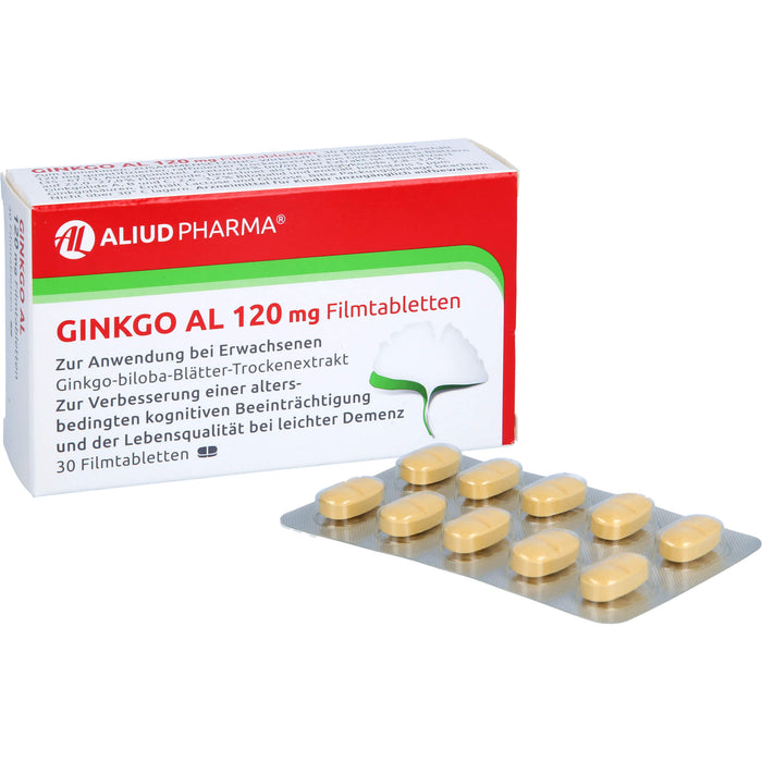 Ginkgo AL 120 mg Filmtabletten bei leichter Demenz, 30 St. Tabletten