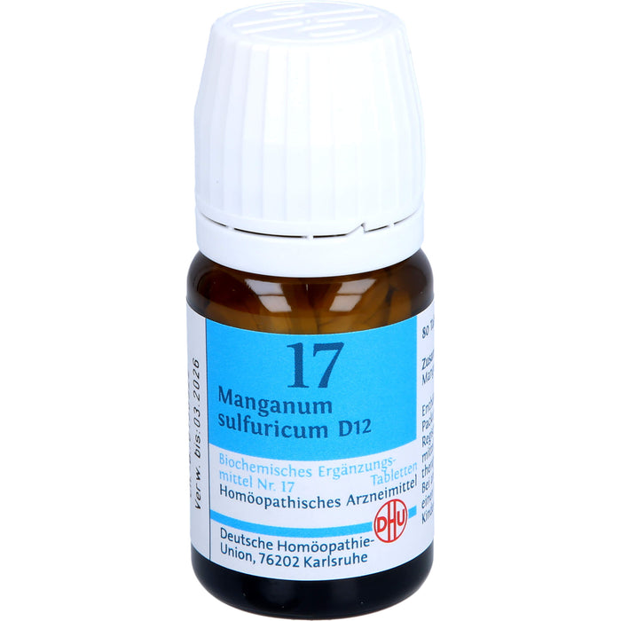 DHU Schüßler-Salz Nr. 17 Manganum sulfuricum D12 Tabletten, 80 pc Tablettes