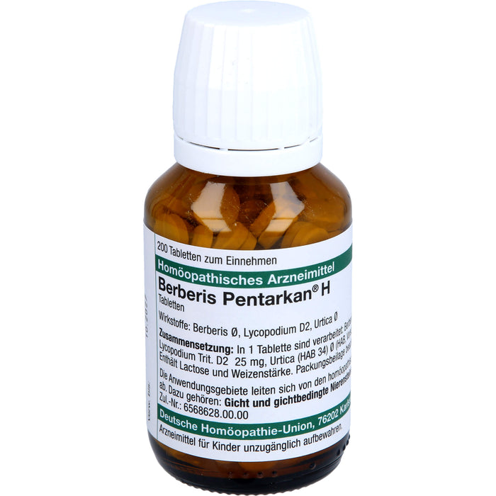 DHU Berberis Pentarkan H Tabletten, 200 pc Tablettes