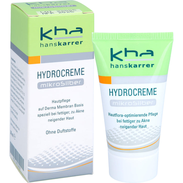 Hans Karrer Hydrocreme Mikrosilber bei normaler bis fettiger Haut, 30 ml Creme