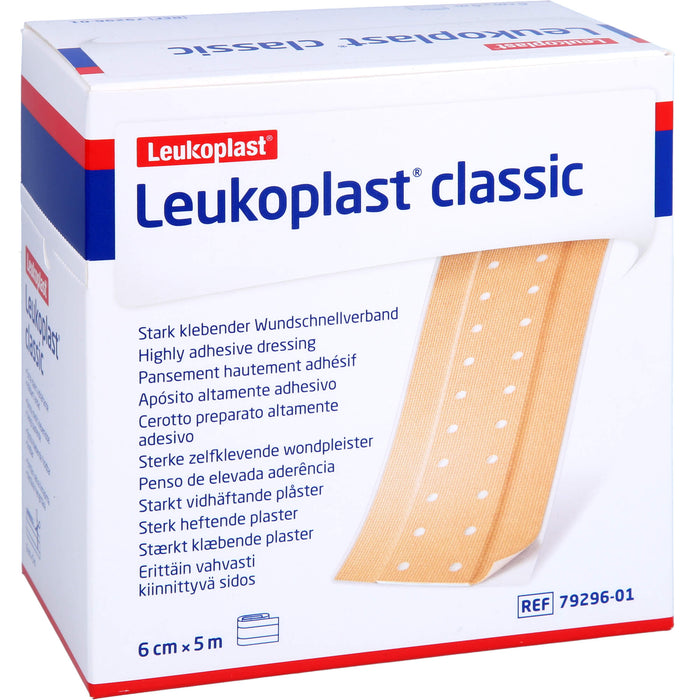 Leukoplast Classic Pflaster 6 cm x 5 m Rolle, 1 St PFL