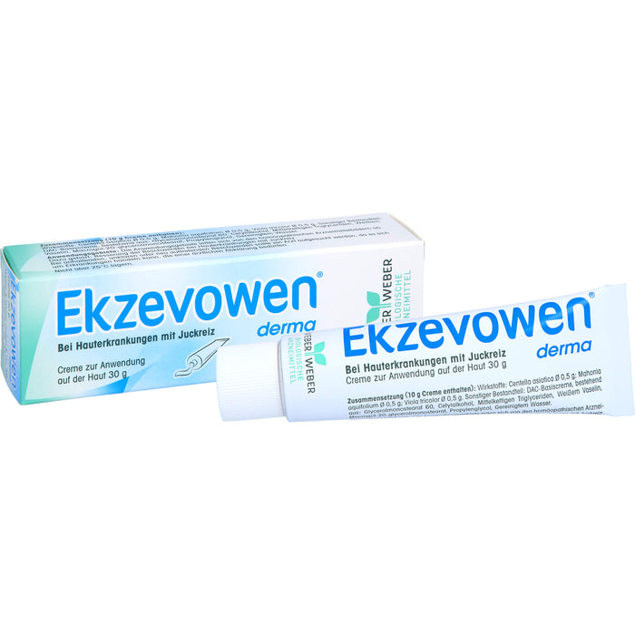 Ekzevowen derma Creme bei Hauterkrankungen mit Juckreiz, 30 g Creme