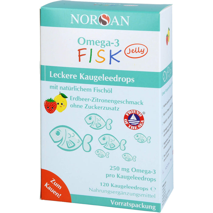 NORSAN Omega-3 FISK Jelly Vorratspackung f.Kinder, 120 St DRA