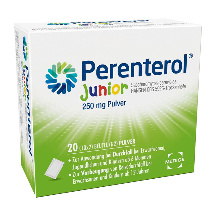 Perenterol Junior 250 mg Pulver bei Durchfall, 20 pcs. Sachets