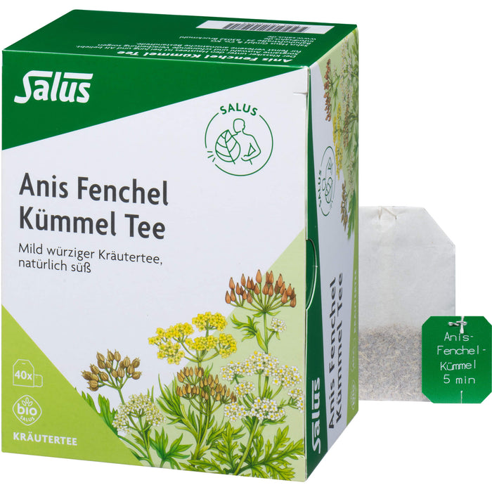 Salus Anis Fenchel Kümmel Tee bio, 40 pc Sac filtrant