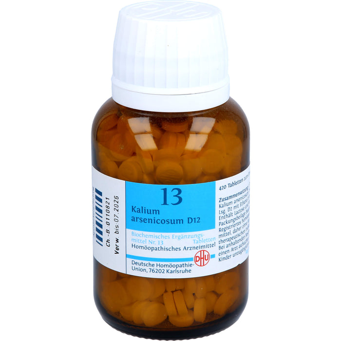 DHU Schüßler-Salz Nr. 13 Kalium arsenicosum D12 Tabletten, 420 pc Tablettes