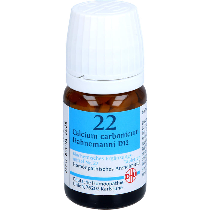 DHU Schüßler-Salz Nr. 22 Calcium carbonicum Hahnemanni D12 Tabletten, 80 pc Tablettes