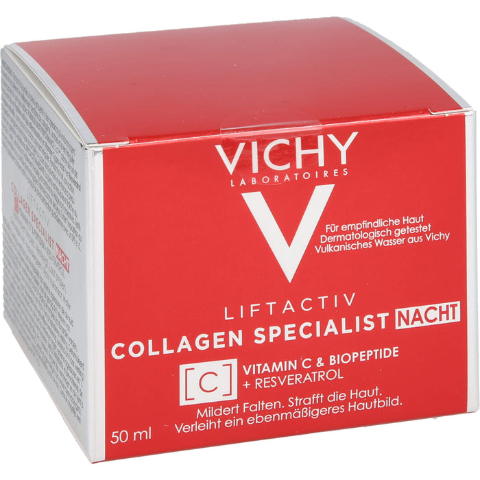 VICHY Liftactiv Collagen Specialist Nacht Anti-Aging Nachtcreme, 50 ml Crème