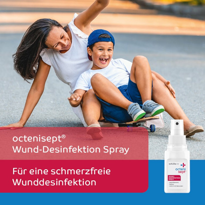 octenisept Wund-Desinfektion Spray - schmerzfreies Antiseptikum zur Behandlung von akuten und chronischen Wunden, schützt vor Wundinfektionen, 50 ml Lösung