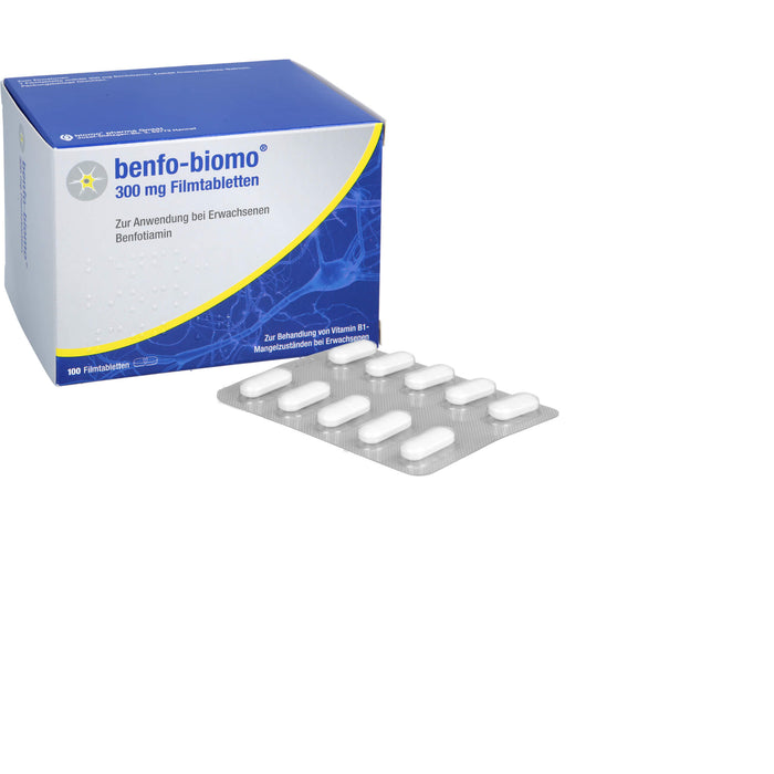 Benfo-biomo 300 mg Filmtabletten bei Vitamin B1-Mangelzuständen, 100 pcs. Tablets