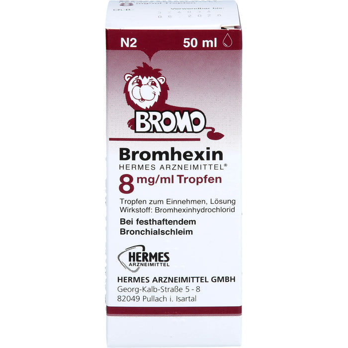 Bromhexin Hermes 8mg/ml Tr, 50 ml TEI