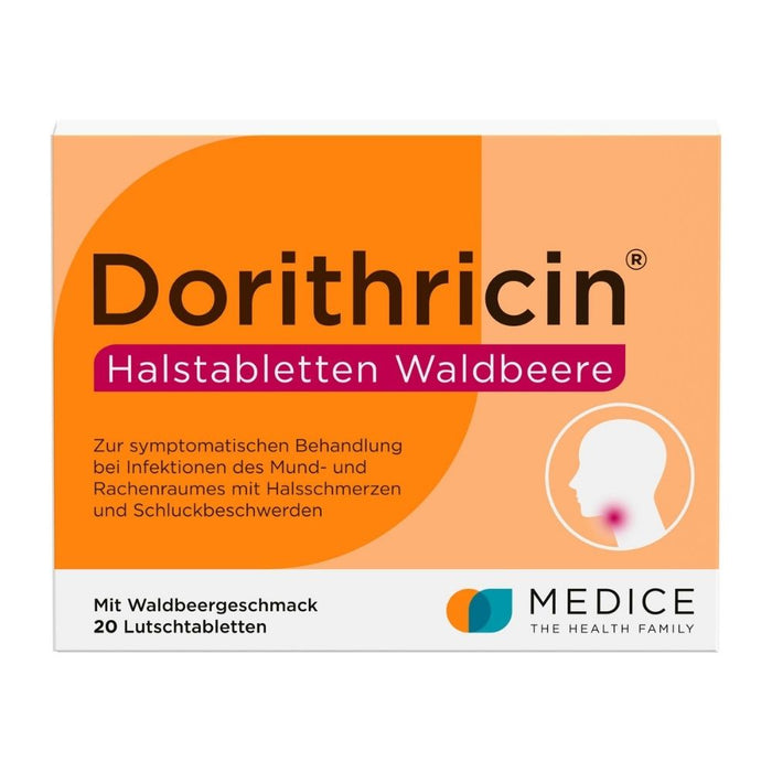 Dorithricin Halstabletten Waldbeere, 20 pc Tablettes