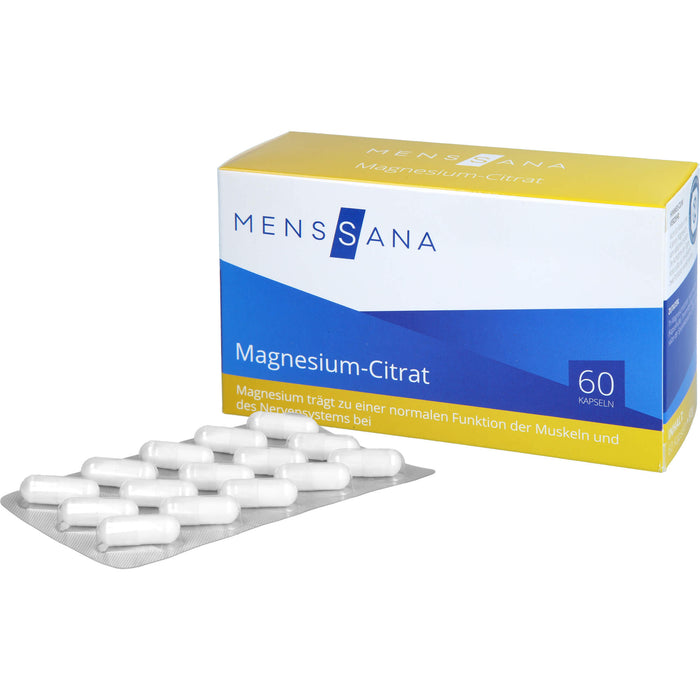 MensSana Magnesium-Citrat Kapseln, 60 pc Capsules