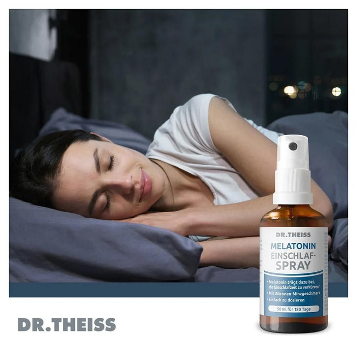 DR. THEISS Melatonin Einschlaf-Spray zur Verkürzung der Einschlafzeit, 50 ml Lösung