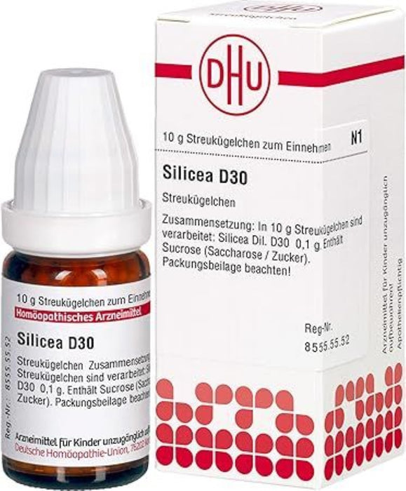 DHU Silicea D30 Streukügelchen, 10 g Globuli