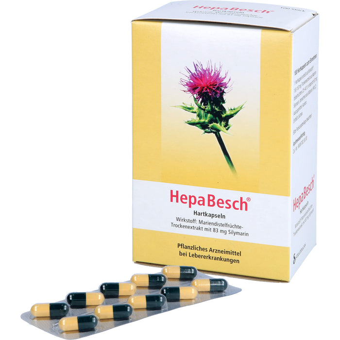 HepaBesch Hartkapseln bei Lebererkrankungen, 100 pcs. Capsules