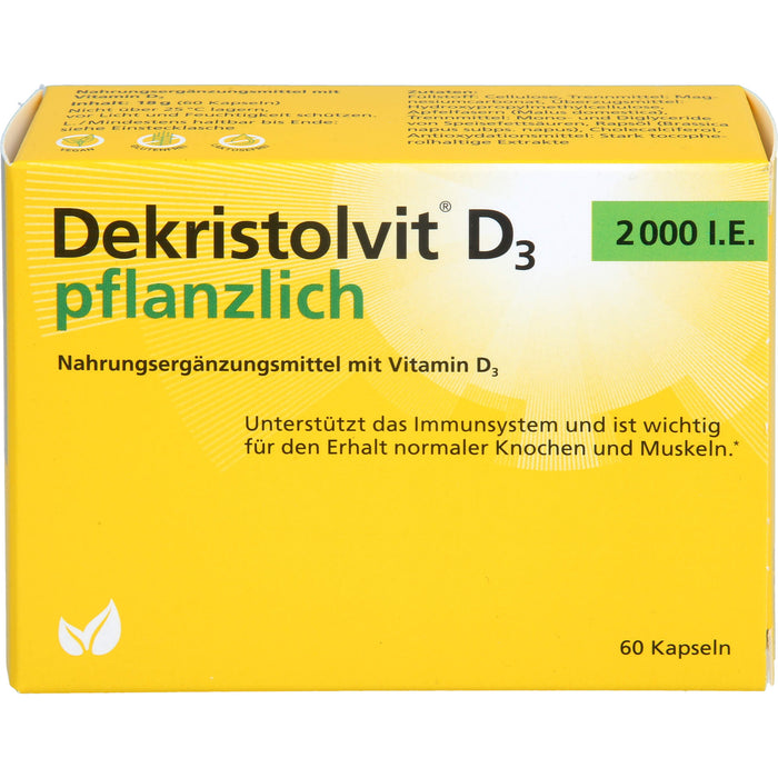 Dekristolvit D3 2000 I.E. pflanzlich, 60 St KAP