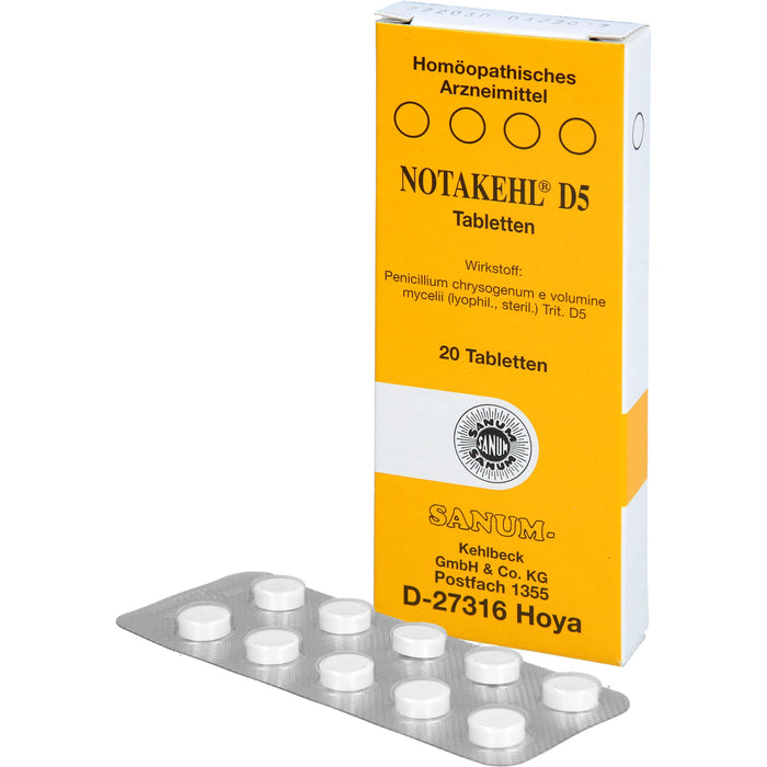 NOTAKEHL D5 Tabletten, 20 pcs. Tablets