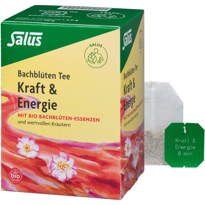 Salus Bachblüten Tee Kraft & Energie bio, 15 pc Sac filtrant