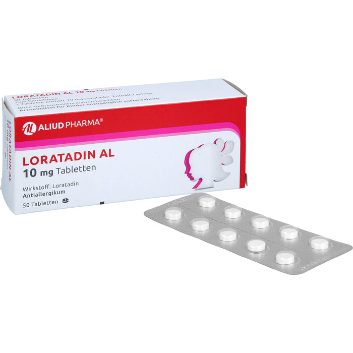 Loratadin AL 10 mg Tabletten Antiallergikum, 50 St. Tabletten