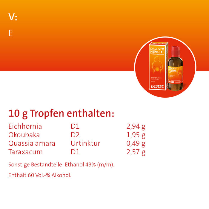 Digesto Hevert injekt zur Regulierung gestörter Verdauungsfunktionen, 100 St. Ampullen