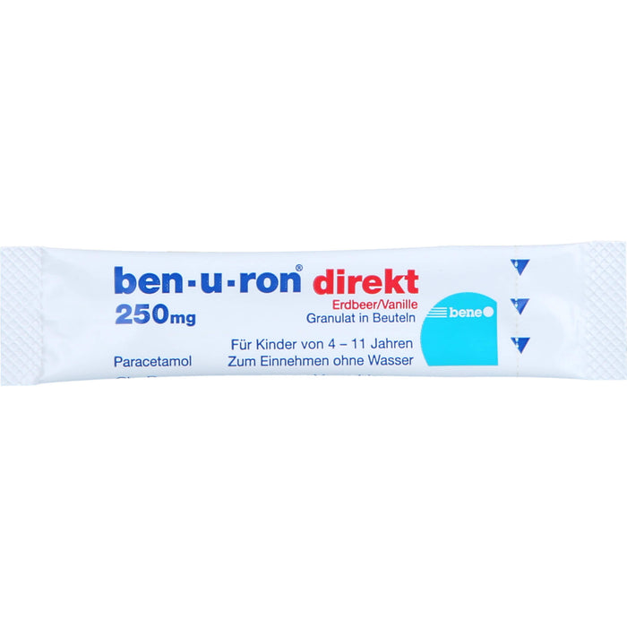 Ben-u-ron direkt Erdbeer/Vanille 250 mg Granulat, 10 pc Sachets