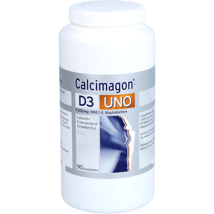 Calcimagon D3 Uno Kautabletten, 90 pc Tablettes