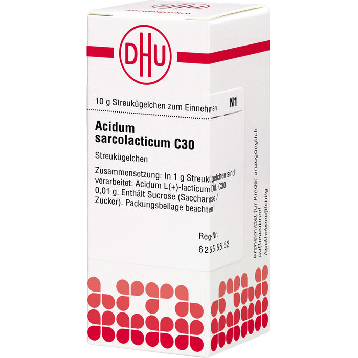 Acidum sarcolacticum C30 DHU Globuli, 10 g GLO